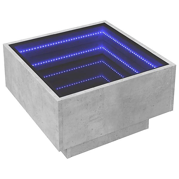 vidaXL LED-Couchtisch Betongrau 50x50x30 cm Holzwerkstoff 847507 günstig online kaufen