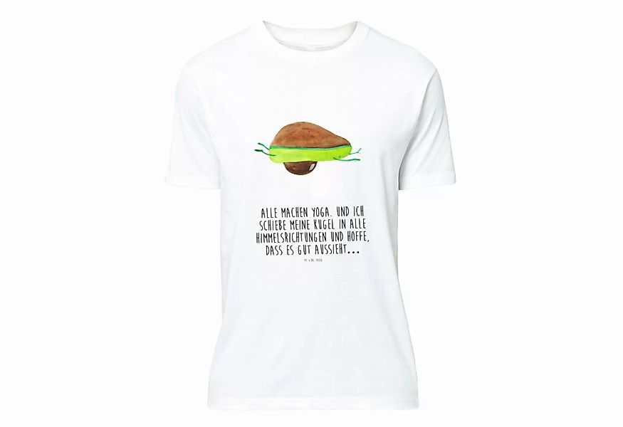 Mr. & Mrs. Panda T-Shirt Avocado Yoga - Weiß - Geschenk, Frauen, unsportlic günstig online kaufen