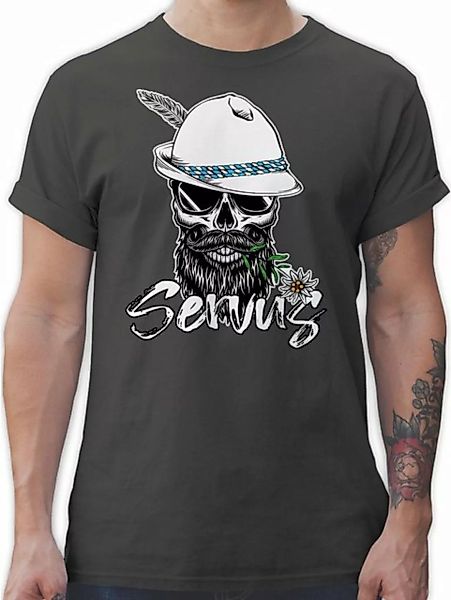 Shirtracer T-Shirt Servus Totenkopf Skull Bayrisch Mode für Oktoberfest Her günstig online kaufen