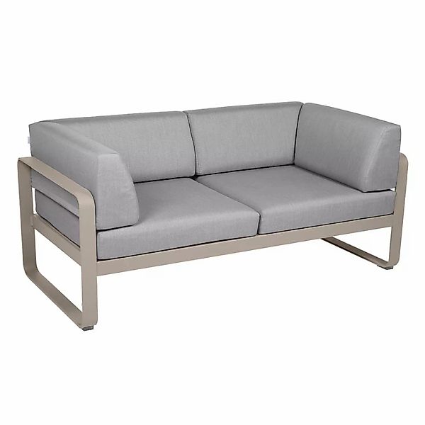 Bellevie 2-Sitzer Club Sofa 14 Muskat 79 Flanellgrau günstig online kaufen