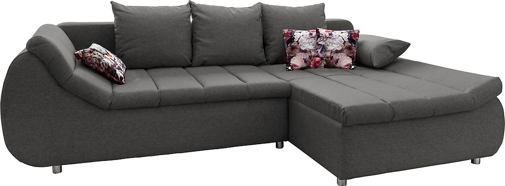INOSIGN Ecksofa "Imola elegant und modern, aktuelle Steppung im Sitz, beque günstig online kaufen