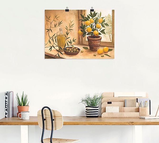 Artland Wandbild "Oliven und Zitronen", Arrangements, (1 St.), als Alubild, günstig online kaufen