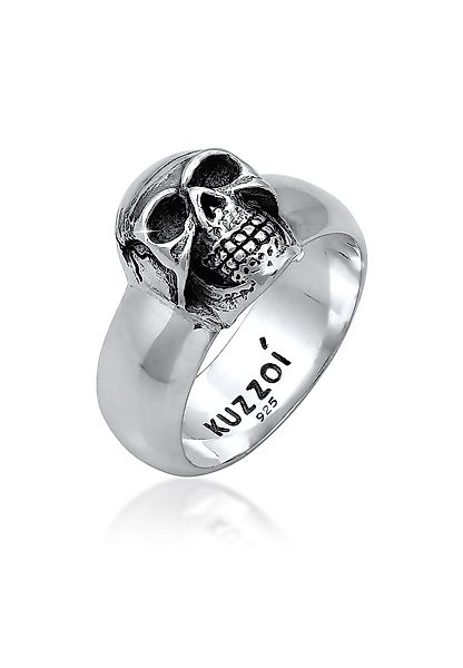 Kuzzoi Siegelring Herren Siegelring Totenkopf 925er günstig online kaufen