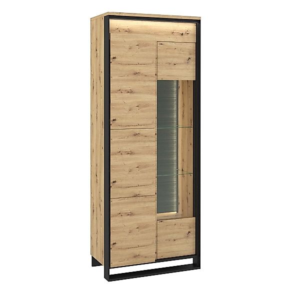 Compleo Vitrine LIMA, Loft Stil Schrank günstig online kaufen