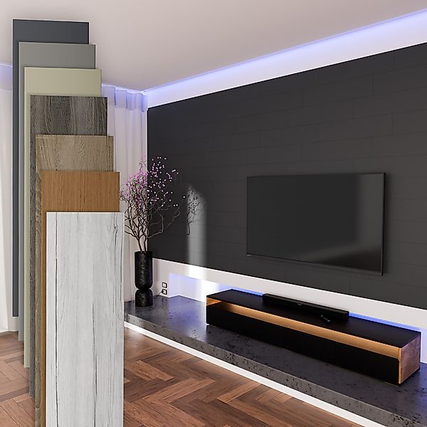 Hexim Wanddekoobjekt Black Lead (Paneele aus günstig online kaufen