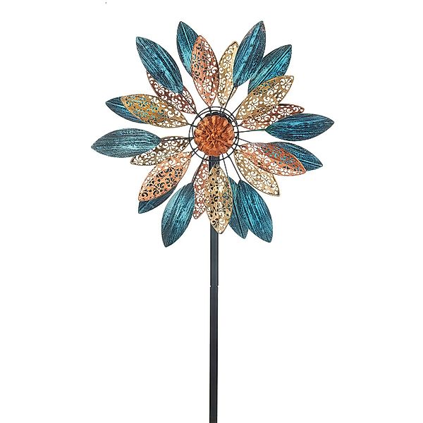 Kobolo Windrad Gartenstecker Dekostecker Windspiel XXL ORNAMENT günstig online kaufen