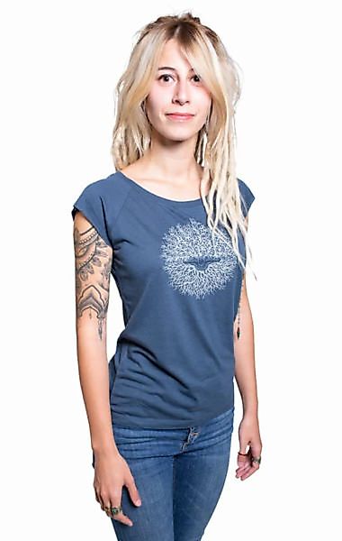 Bambus Shirt Fairwear Für Damen "Ascension" In Denim Blue günstig online kaufen