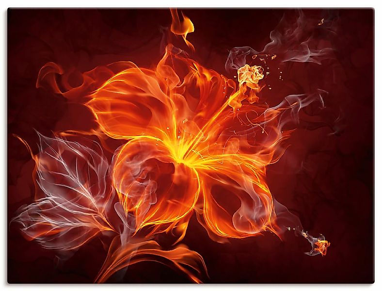 Artland Wandbild "Feuerblume" 1 Stk. tlg. als Leinwandbild, Poster, Wandauf günstig online kaufen