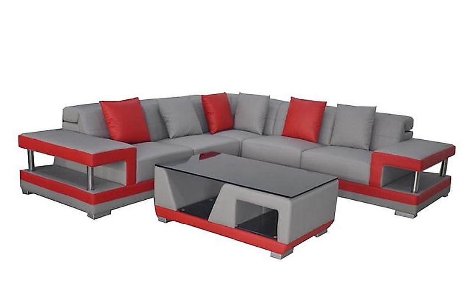 Xlmoebel Sofa Neues Design Ledersofa in L-Form für Wohnlandschaft mit moder günstig online kaufen