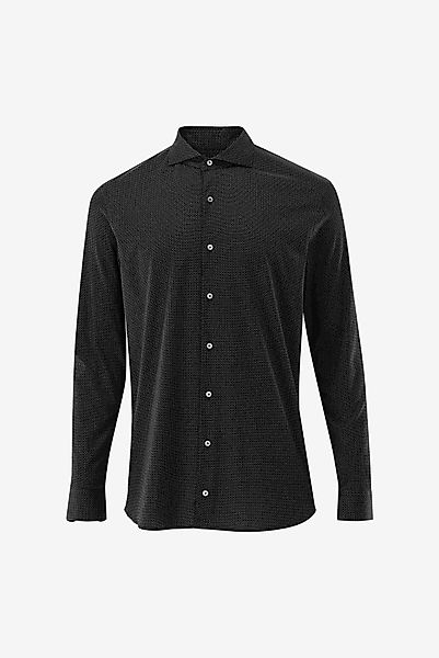 Jerseyhemd mit Mikro-Druck Tailor Fit günstig online kaufen