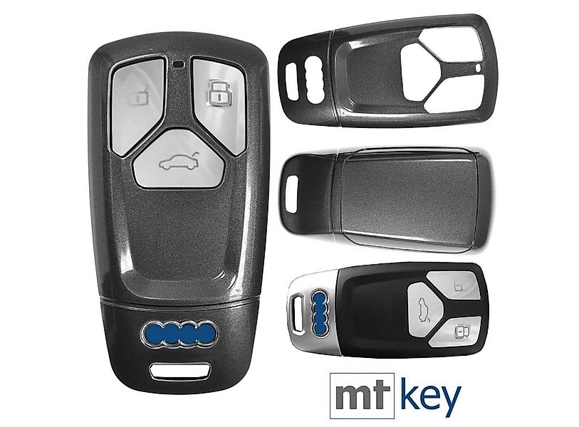 mt-key Schlüsseltasche Autoschlüssel Hardcover Schutzhülle Metallic Grau, A günstig online kaufen