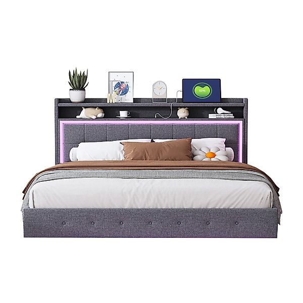 OKWISH Polsterbett Funktionsbett Kinderbett Gästebett Doppelbett günstig online kaufen