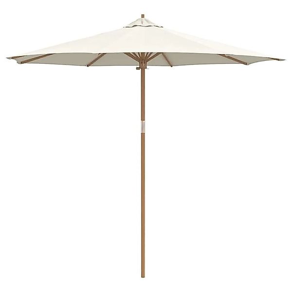 vidaXL Gartenparasol Cremeweiß 270 x 270 x 260 cm Bambus 4108083 günstig online kaufen