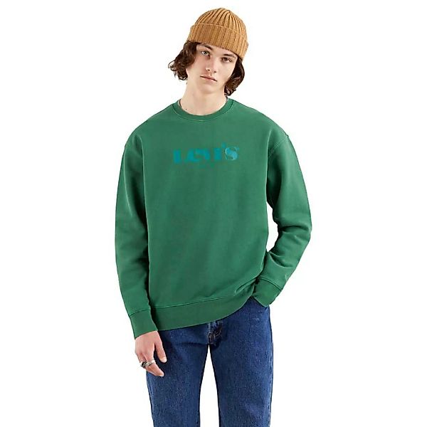 Levi's – Sweatshirt in Grün mit Logo günstig online kaufen