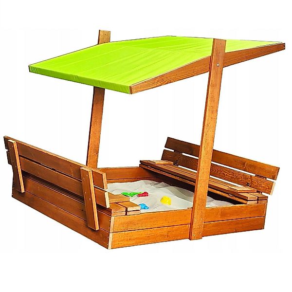QLS Sandkasten 120cm mit Dach & günstig online kaufen