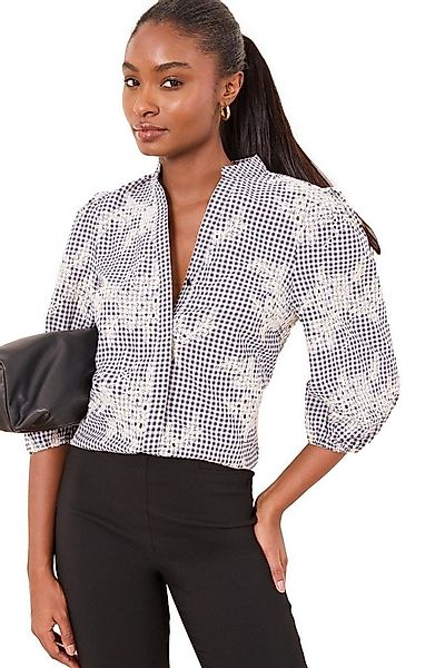 LIPSY Langarmbluse Lipsy Bluse mit Vichykaros und 3/4-Ärmeln (1-tlg) günstig online kaufen
