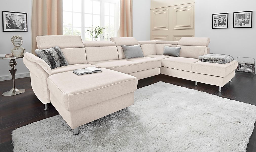 sit&more Wohnlandschaft »Avignon U-Form« wahlweise mit Bettfunktion und Sta günstig online kaufen