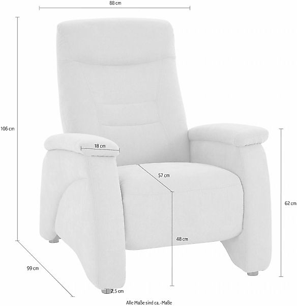 exxpo - sofa fashion Relaxsessel »Ascoli, Relaxsessel, Loungesessel, Hochle günstig online kaufen