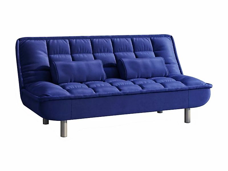 Schlafsofa Klappsofa - Stoff - Blau - MISHAN günstig online kaufen