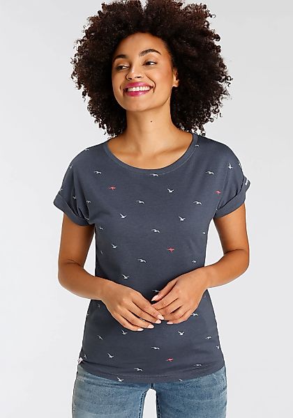 KangaROOS Print-Shirt kurzärmelig, figurumspielend, mit Print, günstig online kaufen