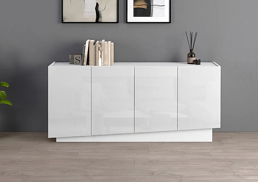 INOSIGN Sideboard »VELA, Sideboard, Breite 160 cm, Design mit schrägen Türe günstig online kaufen