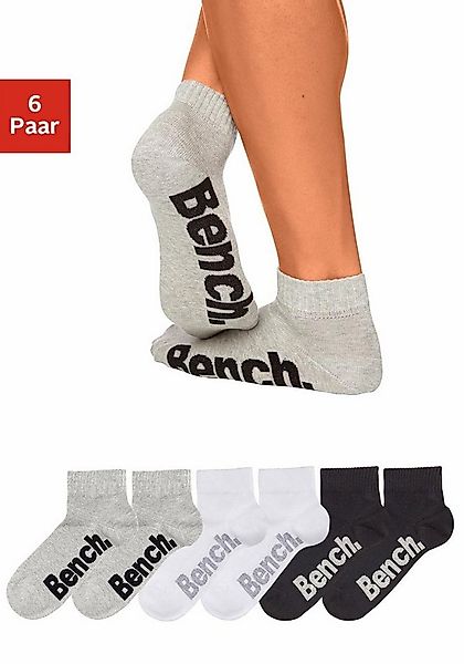 Bench. Kurzsocken (Packung, 6-Paar) mit komfortablem Rippbündchen günstig online kaufen