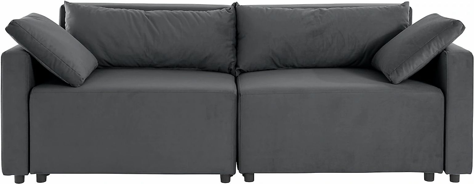 Home affaire 2-Sitzer "Marva 2tlg." beide Elemente ausziehbar für Bettfunkt günstig online kaufen