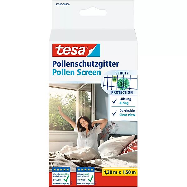 Tesa® Pollenschutzgitter 1,3 m x 1,5 m Anthrazit günstig online kaufen