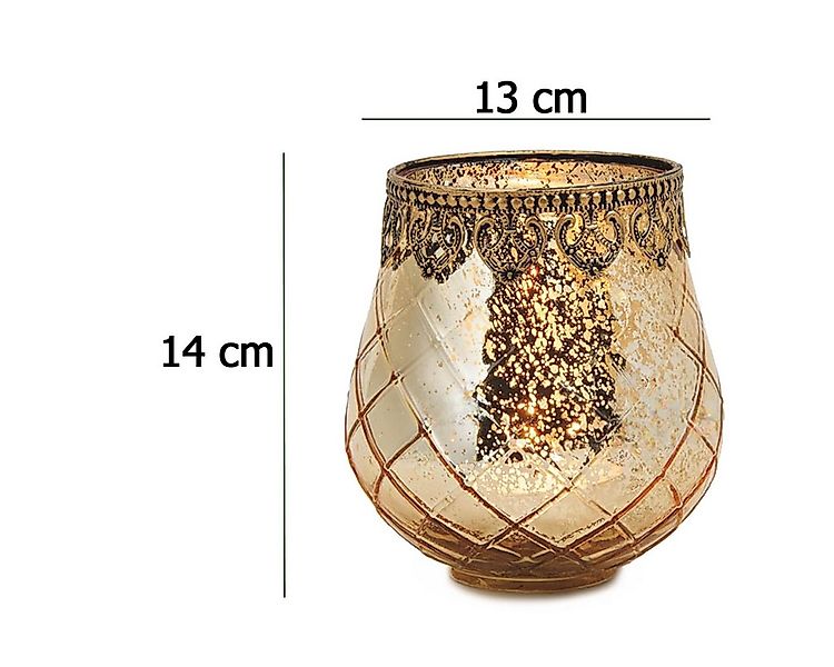 matches21 HOME & HOBBY Kerzenhalter Vintage Kerzengläser Set Outdoor Windli günstig online kaufen