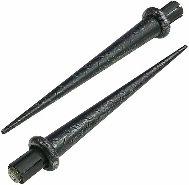 Liedeco Gardinenstange "Esp Spitze" Ø 16 mm 1 läufig-läufig Fixmaß 1-läufig günstig online kaufen
