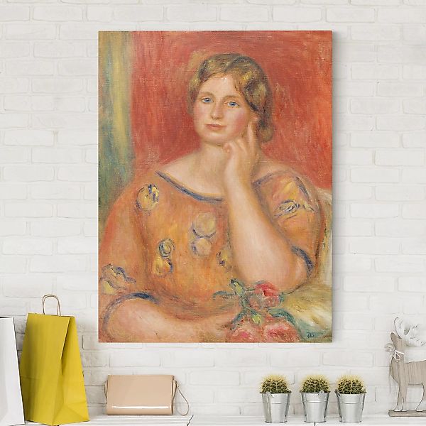 Leinwandbild Kunstdruck - Hochformat Auguste Renoir - Frau Osthaus günstig online kaufen