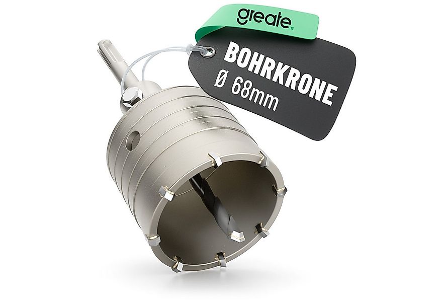 greate. Hohlbohrkrone Bohrkrone 68mm SDS Plus mit Zentrierbohrer - Dosenboh günstig online kaufen