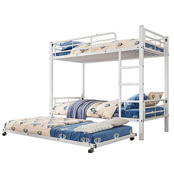 HAUSS SPOLE Etagenbett 90x190/200cm mit Ausziehbett, vier Seitengitter am o günstig online kaufen