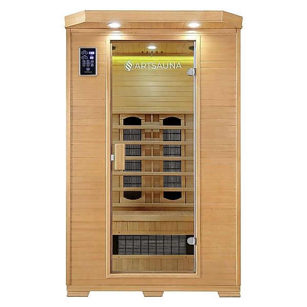 Artsauna Infrarotkabine Wärmekabine Oslo mit Keramikstrahlern und Hemlockho günstig online kaufen