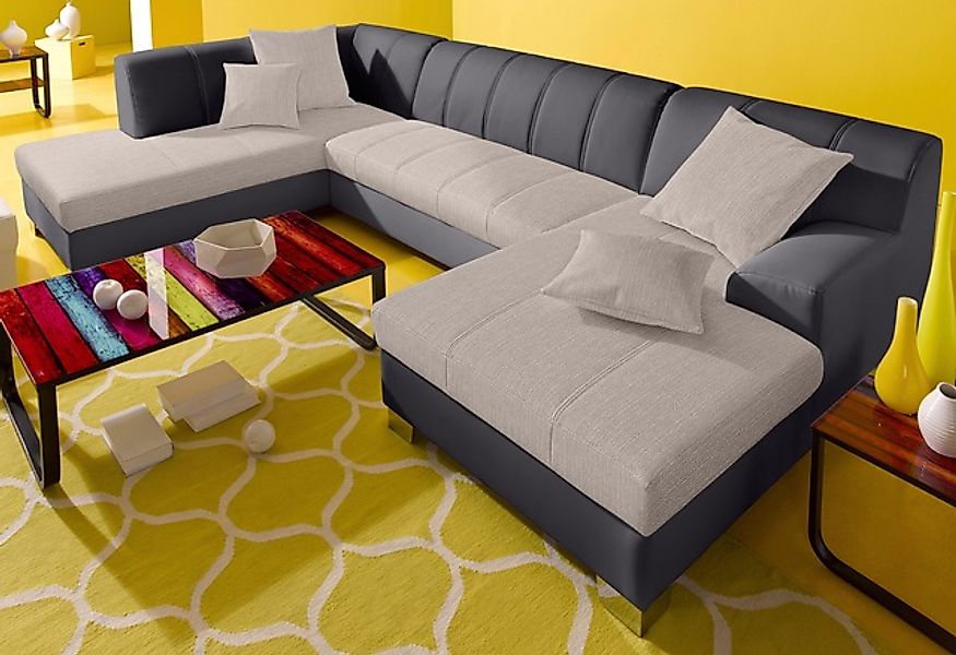 DOMO collection Wohnlandschaft »Turah moderne Steppung, incl. Zierkissen, a günstig online kaufen