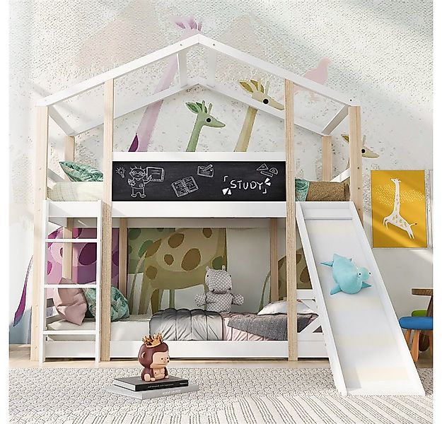 XDeer Etagenbett Kinderbett Baumhaus mit Rutsche & Leiter 90 x 200 cm, Hoch günstig online kaufen