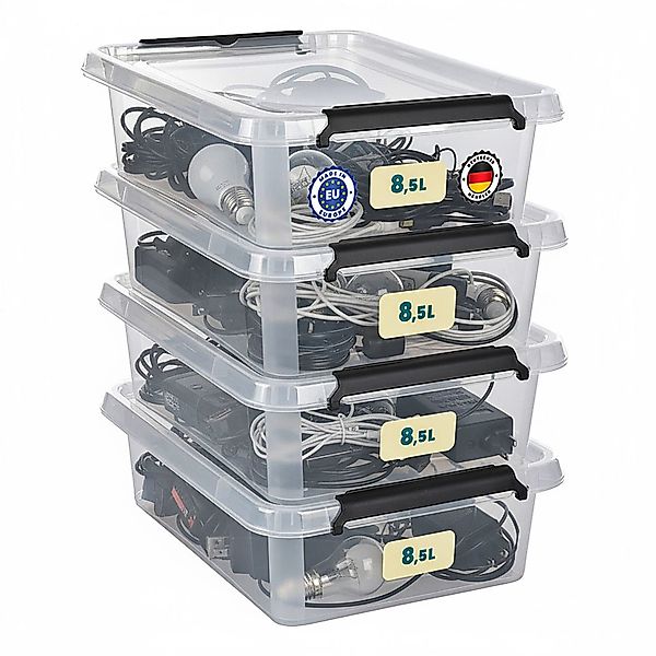 astor24 Aufbewahrungsbox Aufbewahrungsbox mit Deckel 4er günstig online kaufen