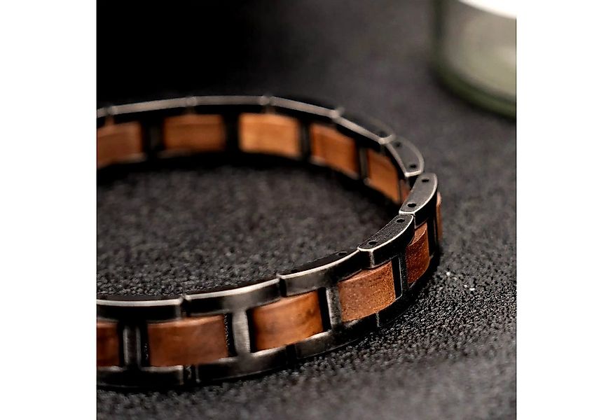 Holztick Bavaria Gliederarmband Aeon, schönes Armband aus Walnussholz und E günstig online kaufen