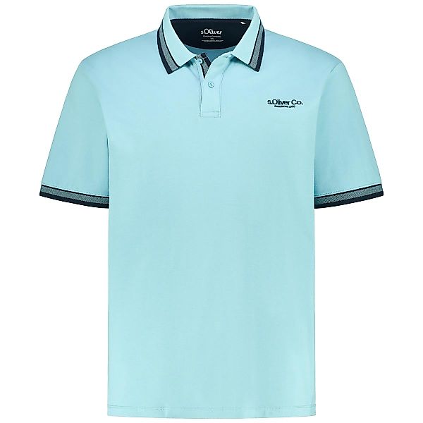 s.Oliver Poloshirt mit Elasthan Farbe karibikblau Größe: 6XL günstig online kaufen