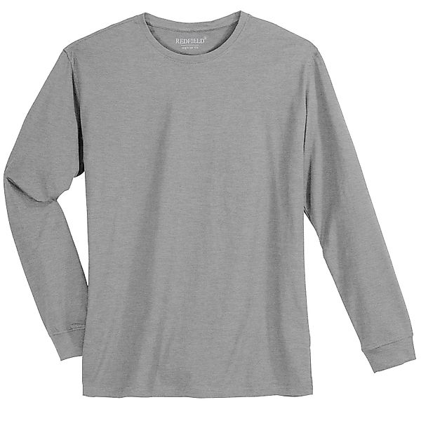 redfield Langarmshirt Redfield Langarmshirt grau melange günstig online kaufen
