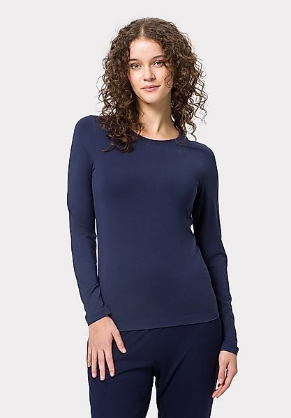 Les Lunes Yoga & Relax Shirt SCARLETT Longsleeve Basic Locker geschnittenes günstig online kaufen