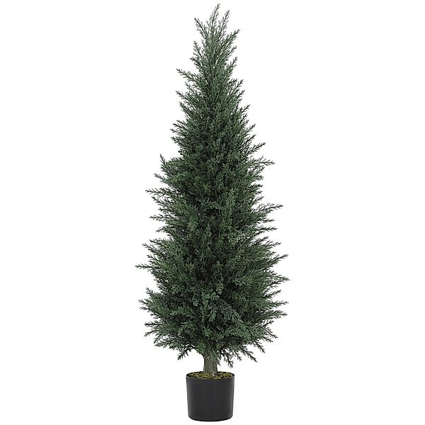 HOMCOM Künstliche Zypresse Groß 120 cm UV-beständig günstig online kaufen