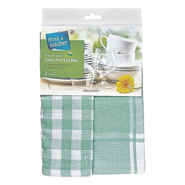 flink & sauber Geschirrtuch, (2-tlg), 50 günstig online kaufen
