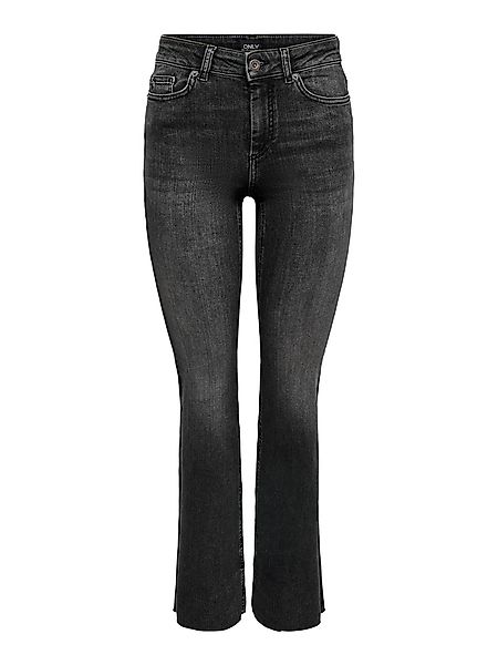 ONLY Bootcut-Jeans "ONLBLUSH HW SLIT FLR RAW DNM" günstig online kaufen