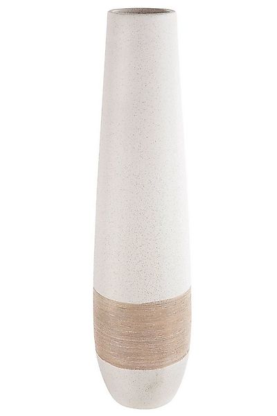 GILDE Dekovase OLBIA Vase - creme - Keramik - H. 56cm - Deko - Wohnzimmer ( günstig online kaufen