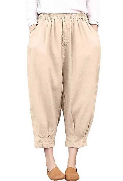 SEGUEN Loungepants Hoch taillierte Hose mit Gummizug an der Taille Neun-Min günstig online kaufen
