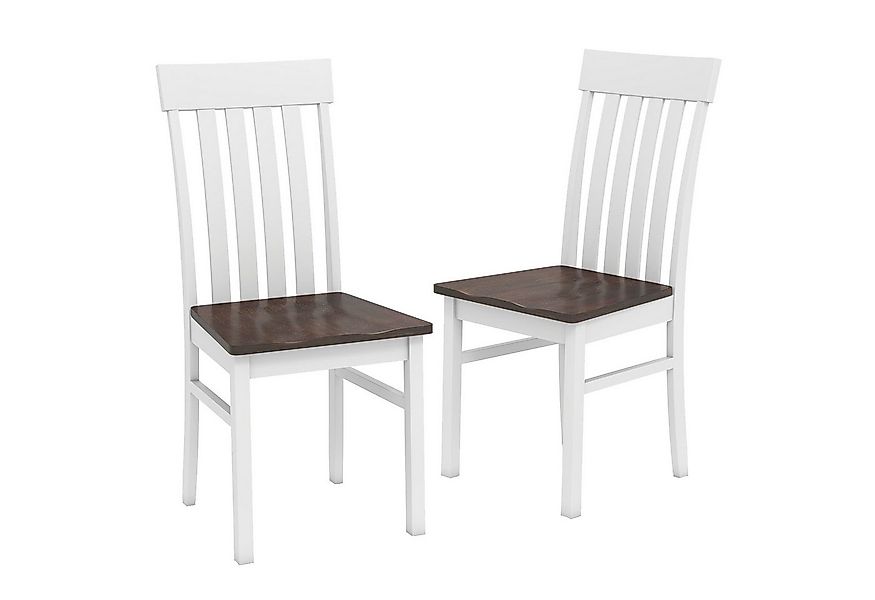 COSTWAY Esszimmerstuhl (2 St), mit ergonomischer Rückenlehnen & vertieftem günstig online kaufen