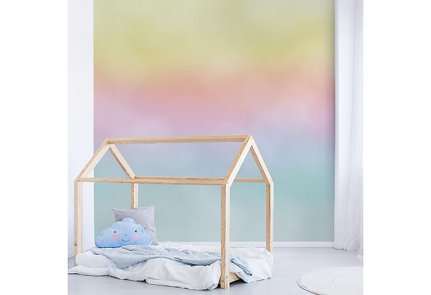 Bilderdepot24 Kindertapete Regenbogen Wasserfarben Illustration Kinder bunt günstig online kaufen