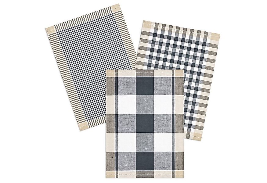 Kracht Geschirrtuch Landhaus, (Set, 3-tlg., Set), 3er Pack Geschirrtücher ( günstig online kaufen