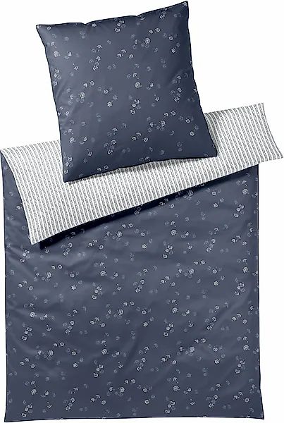 Elegante Bettwäsche »Fleurs« 2 Stk. tlg. angenehmes Hautgefühl günstig online kaufen